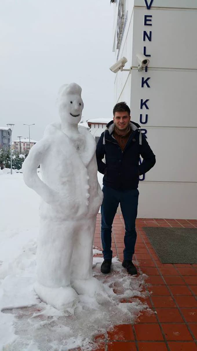 Kardan sanat yaptı