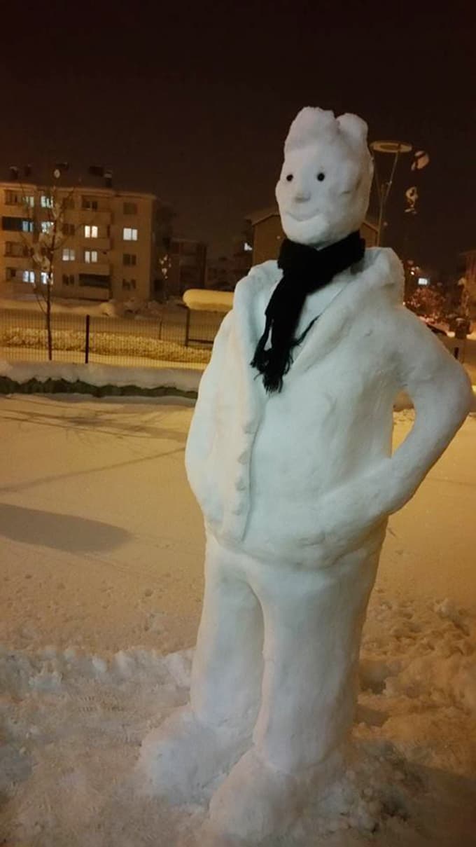 Kardan sanat yaptı