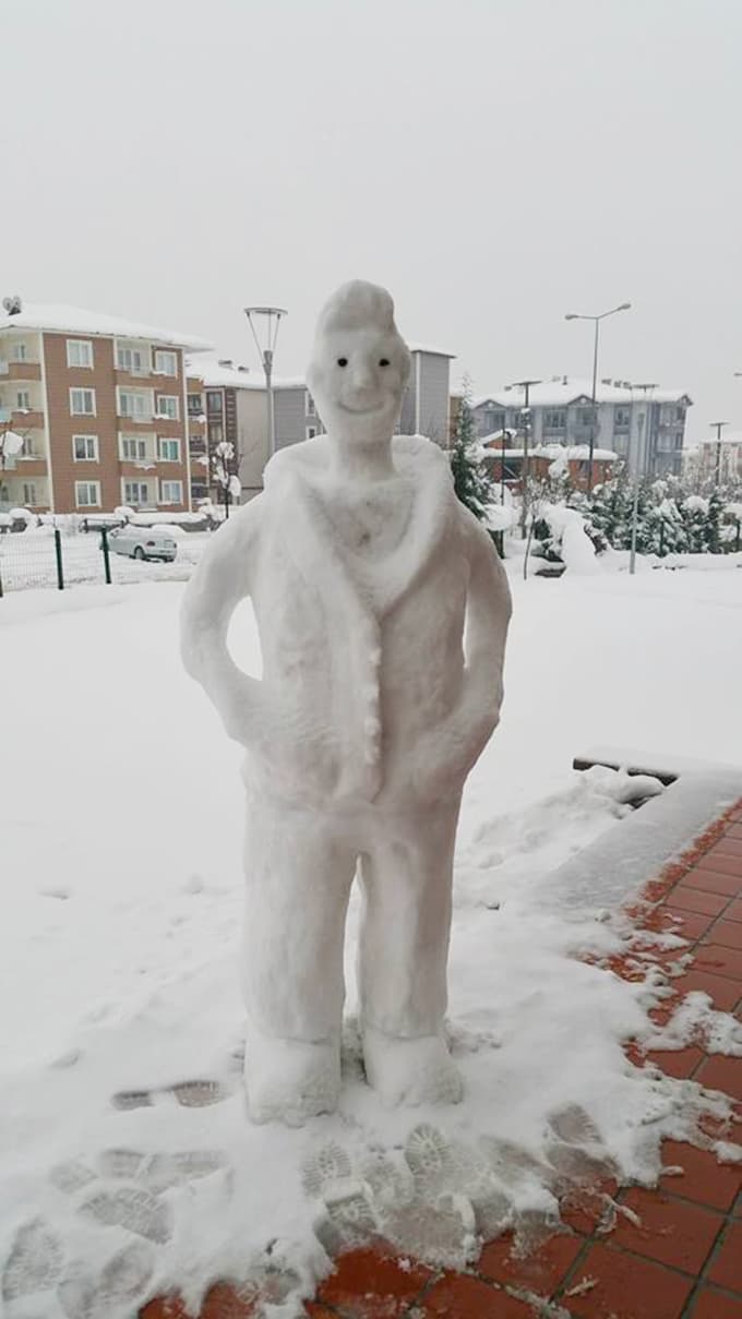 Kardan sanat yaptı
