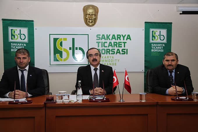 Vali Coş, Ticaret Borsası'nın toplantısına katıldı