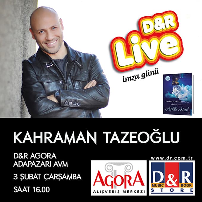 Kahraman Tazeoğlu Agora AVM'ye geliyor
