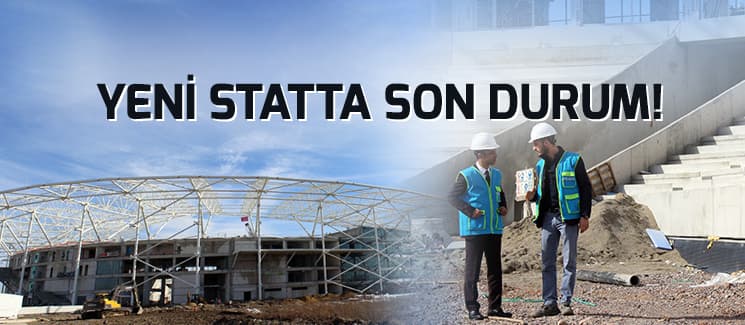 Sakaryaspor'un yeni stadı hızla yükseliyor