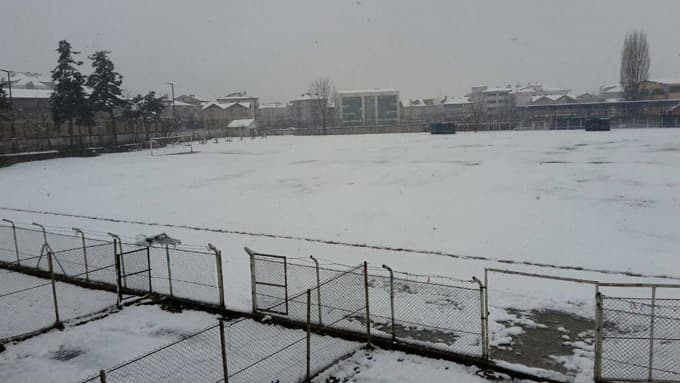 Hendek Gençlikspor maçına kar engeli 