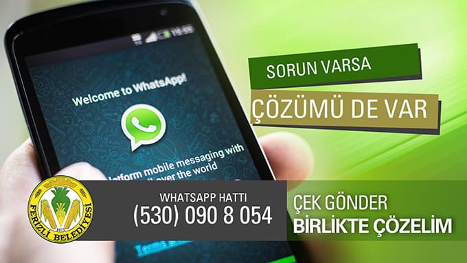 Ferizli Belediyesi'nden Whatsapp uygulaması