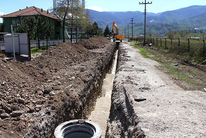 Kuzuluk'ta kanalizasyon hattında sona gelindi