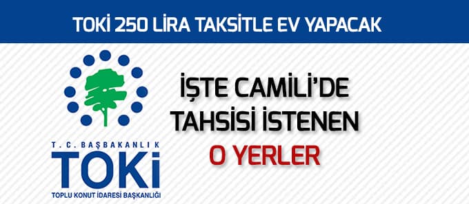 TOKİ 250 lira taksitle ev yapacak 