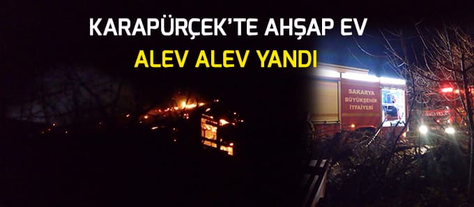 Karapürçek'te yangın