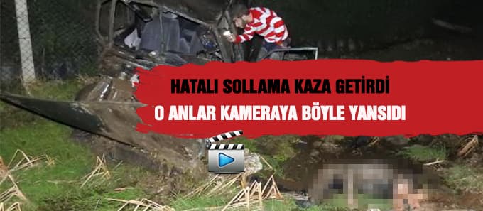 Otomobil şarampole devrildi: 2 yaralı
