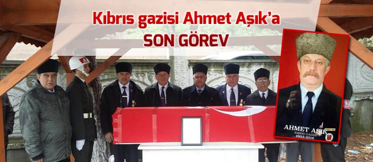 Kıbrıs Gazisine son görev