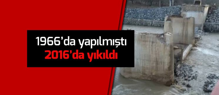 Eski Doğantepe Köprüsü yıkıldı