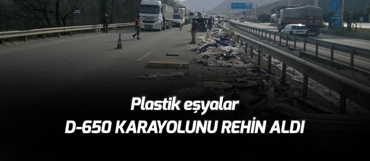 D-650 Karayolu'nda ulaşım felç oldu