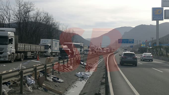 D-650 Karayolu'nda ulaşım felç oldu
