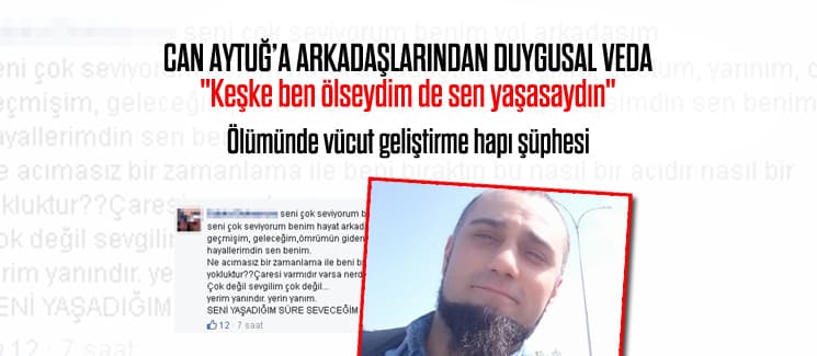 Can Aytuğ'a arkadaşlarından duygusal veda
