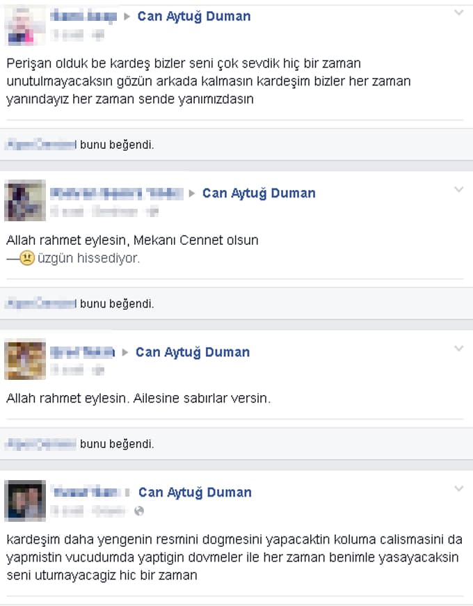 Can Aytuğ'a arkadaşlarından duygusal veda