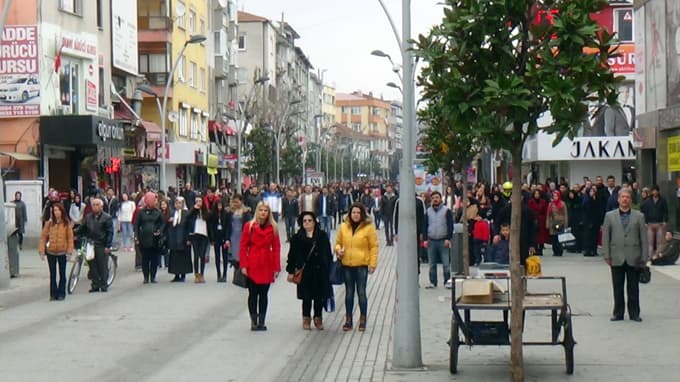 Vatandaşlar tek bir ağızdan İstiklal Marşı'nı okudu