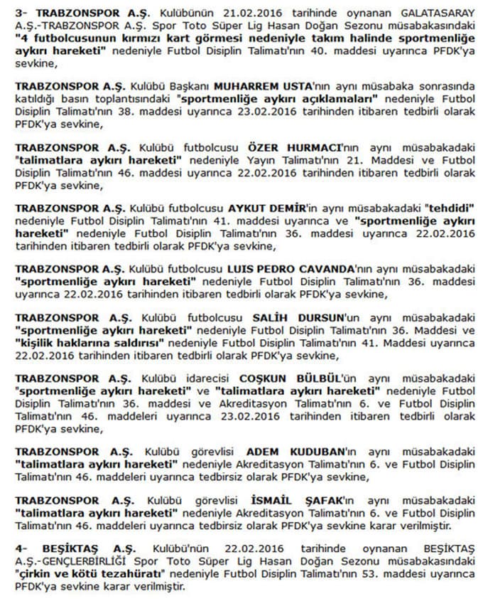 Salih Dursun PFDK'ya sevk edildi