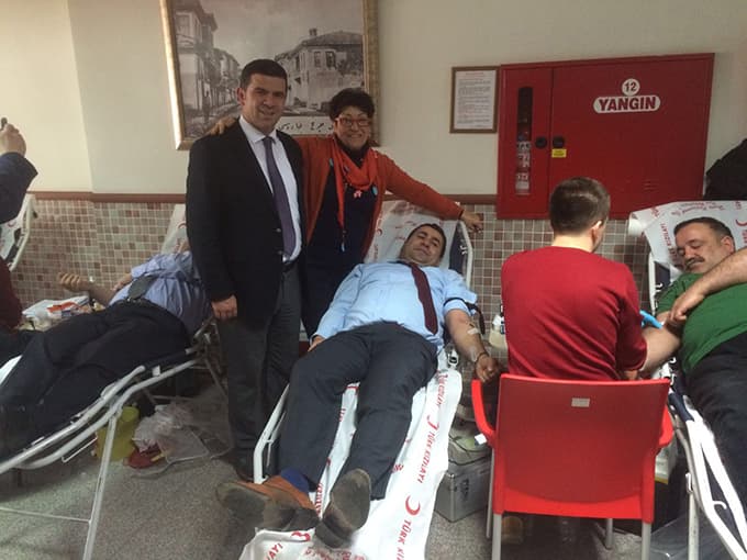 SGK'da memurlardan kan bağışı