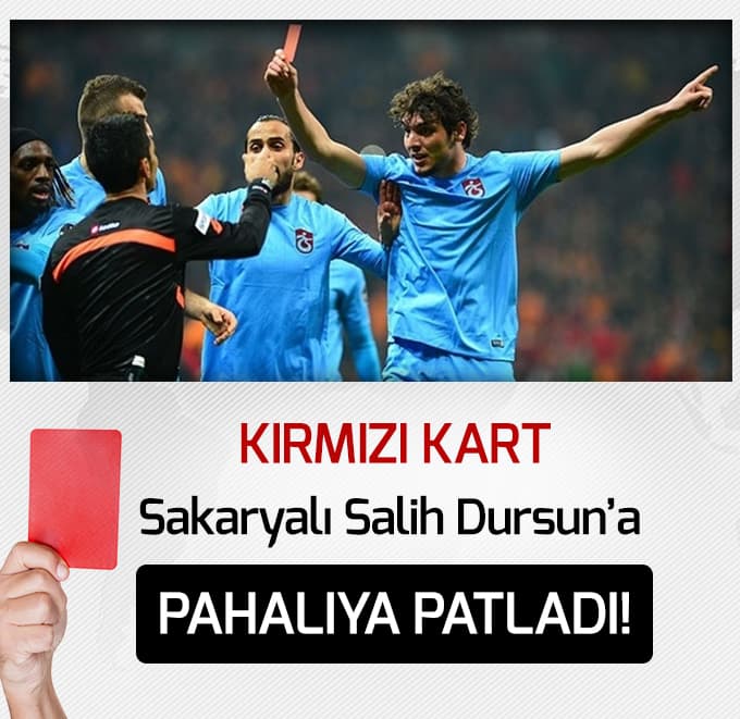Kırmızı kart Salih Dursun'a pahalıya patladı