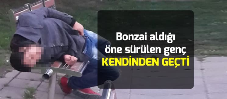 Bonzai aldığı öne sürülen genç kendinden geçti