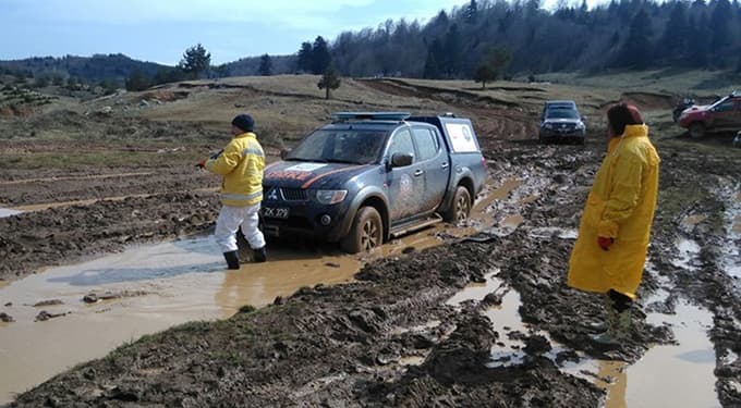 UMKE'nin tatbikatı Offroad'ı aratmadı