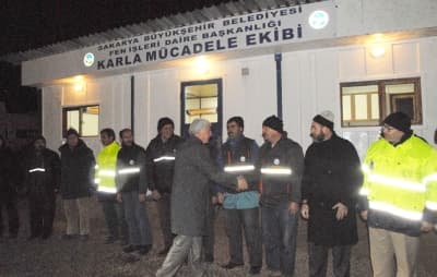 Büyükşehir Kar Mesaisi Tutuyor