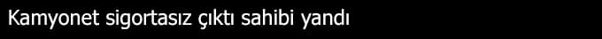 Freni boşalan kamyonet ortalığı birbirine kattı