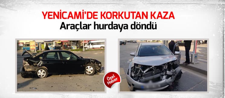 Yenicami'de korkutan kaza!