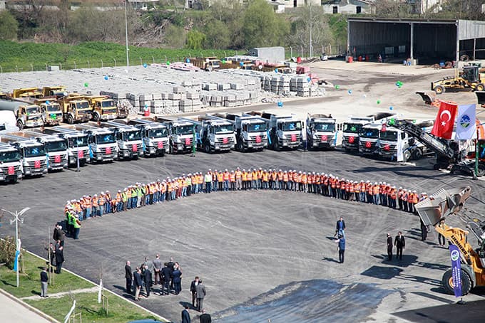 Toçoğlu Fen işlerinde çalışanlarla bir araya geldi
