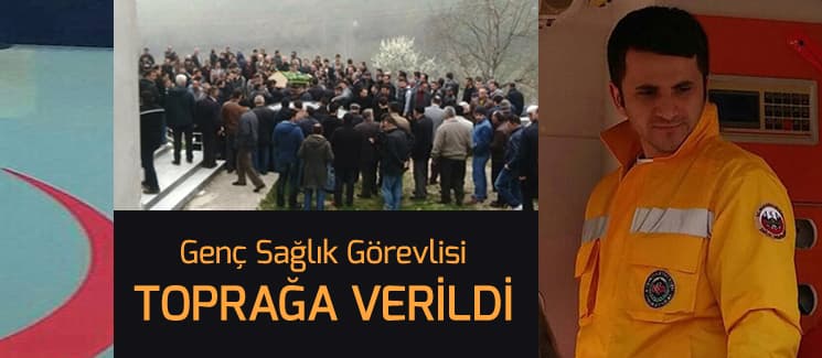 Genç sağlık görevlisini sevenleri uğurladı