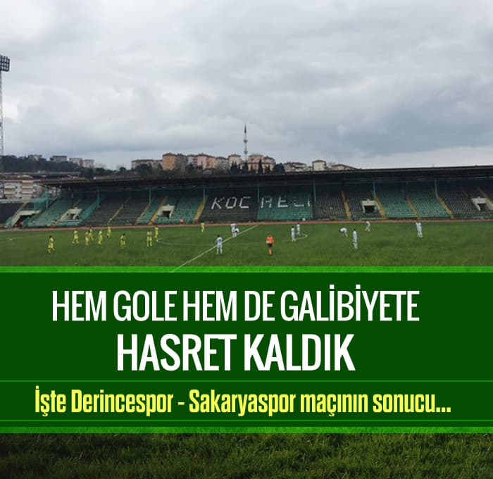 Sakaryaspor, erteleme maçında Derincespor ile karşılaştı