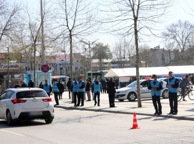 Şehirde sıkı güvenlik önlemleri
