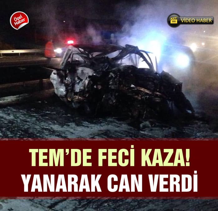 TEM Otoyolu'nda büyük kaza!