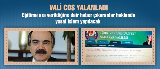 Vali Coş; Halkı paniğe sevketmek teröre hizmettir