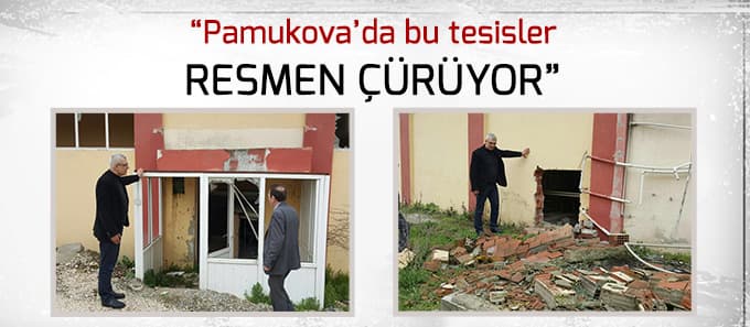 Pamukova'da tesisler çürüyor