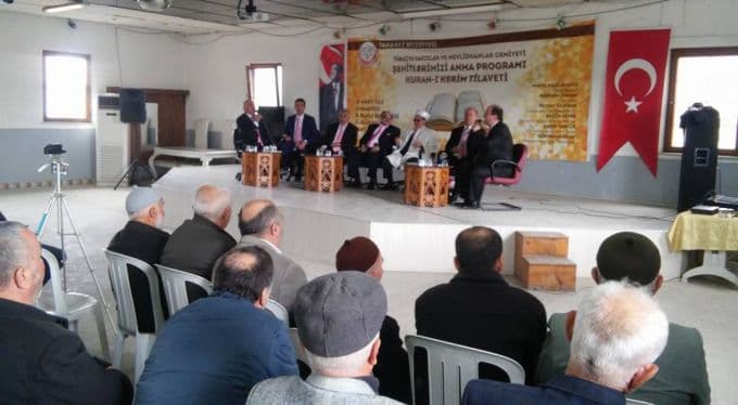Şehitler için anma programı düzenlendi
