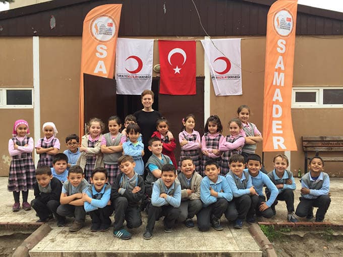 Veliler okulda kan bağışladı