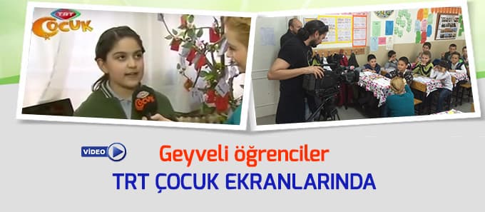 Geyveli çocuklar TRT Çocuk ekranlarında