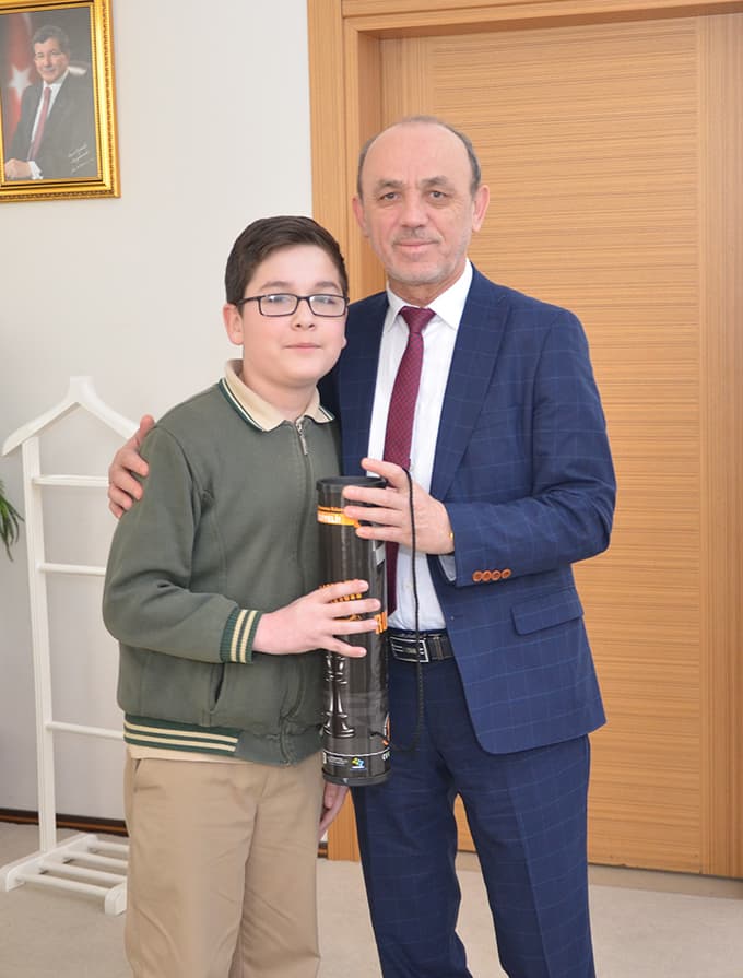 Öztürk birincileri ağırladı