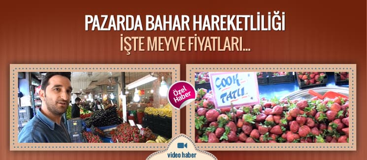 Pazarda bahar hareketliliği