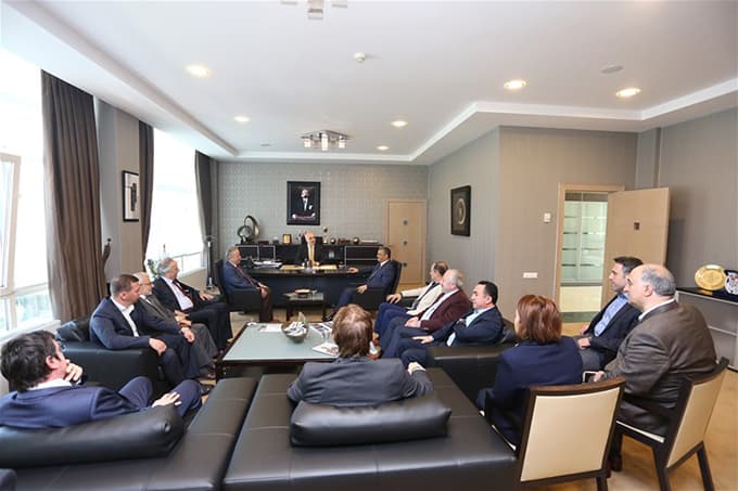 İl Müftüsü ve Emniyet Müdürü'nden SATSO'ya ziyaret