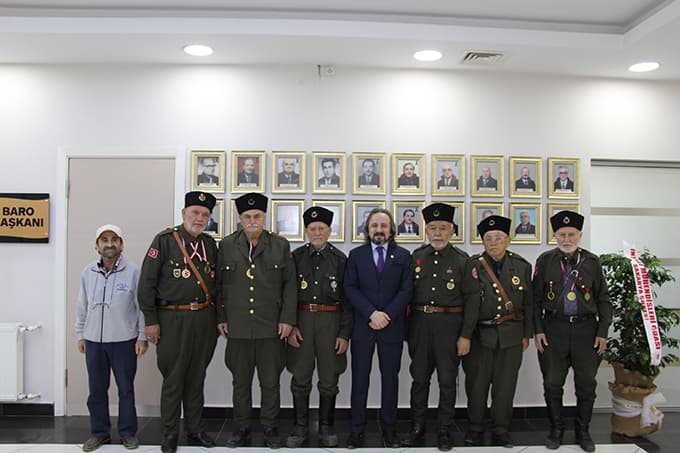 Kuvayi Milliye Mücahitleri Derneği'nden Baro'ya ziyaret