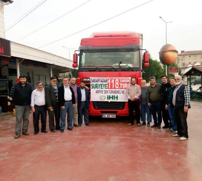 Sakarya'dan 118. yardım tırı Suriye'ye doğru yola çıktı