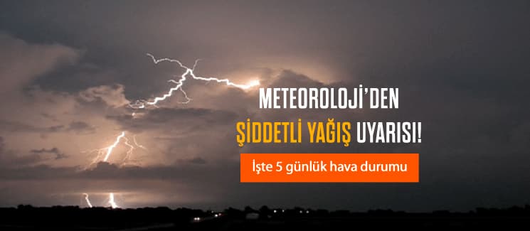Şemsiyeleri hazırlayın, sağanak yağış geliyor