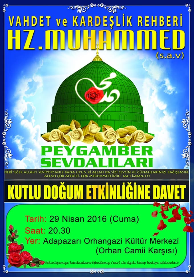 Peygamber Sevdalıları'ndan Kutlu Doğum programı