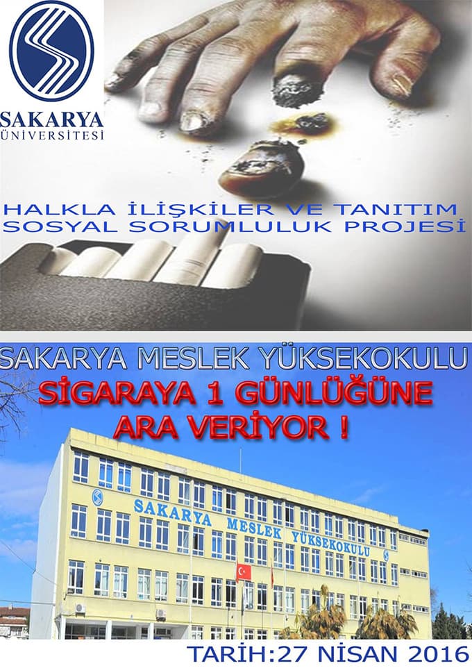 Sakarya MYO sigarasız bir gün geçirecek