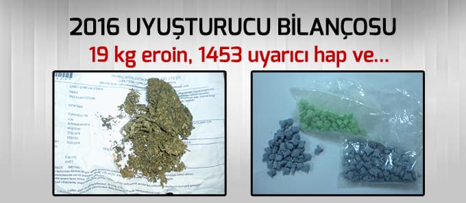 2016 uyuşturucu bilançosu