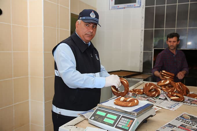 Simit fırınları denetlendi