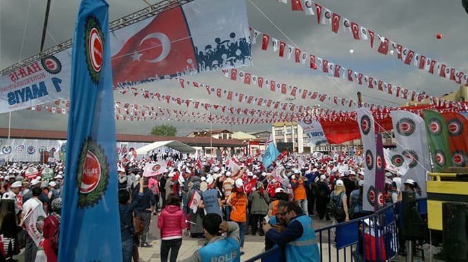 Sakarya'da 1 Mayıs böyle kutlandı