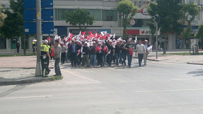 Sakarya'da 1 Mayıs böyle kutlandı