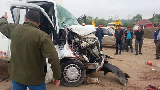 Karasu'da feci kaza: 1 ölü